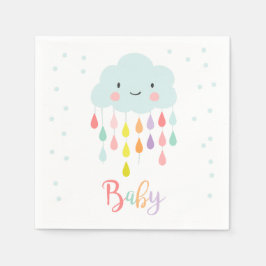 Guardanapo De Papel Papel Cloud Napkin Bebê borrifador Chá Raindrops