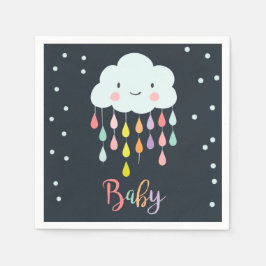 Guardanapo De Papel Papel Cloud Napkin Bebê borrifador Chá Raindrops