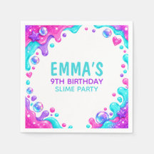 Papel Colorido de Festim de Aniversário de Slime G