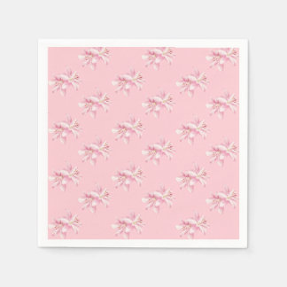 Guardanapo De Papel Papel com Padrão Floral Rosa Suave Delicado
