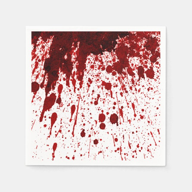 Guardanapo De Papel Papel coquetel Napkin Splatter Vampiro Gothi (Frente)