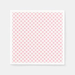 Guardanapo De Papel Papel cor-de-rosa sobre Bolinhas de tamanho médio