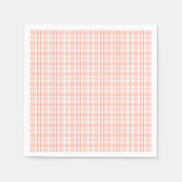 Guardanapo De Papel Papel cor-de-rosa Tartan Napkins Decência de Prime