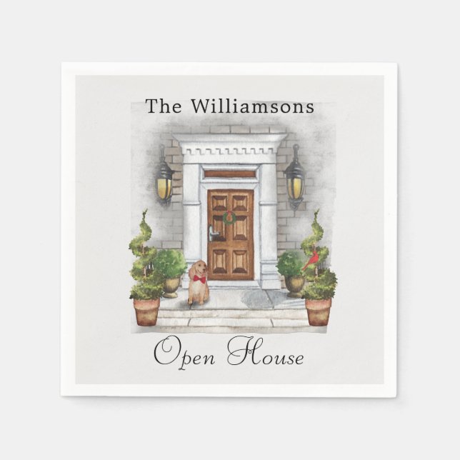 Guardanapo De Papel Papel da Festa de Natal (Frente)