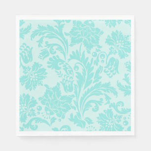 Guardanapo De Papel Papel damasco azul-verde