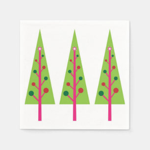 Guardanapo De Papel Papel das Árvores de Natal Napkin
