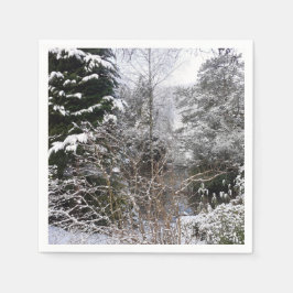 Guardanapo De Papel Papel das Árvores de Neve