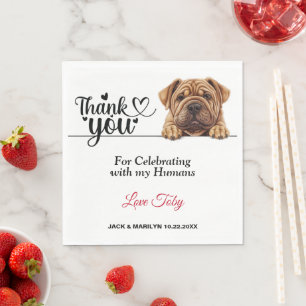 Guardanapo De Papel Papel de Cachorro Shar-Pei Napkin