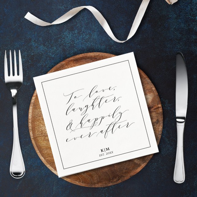 Guardanapo De Papel Papel De Casamento Clássico Para Amar O Raio (Criador carregado)