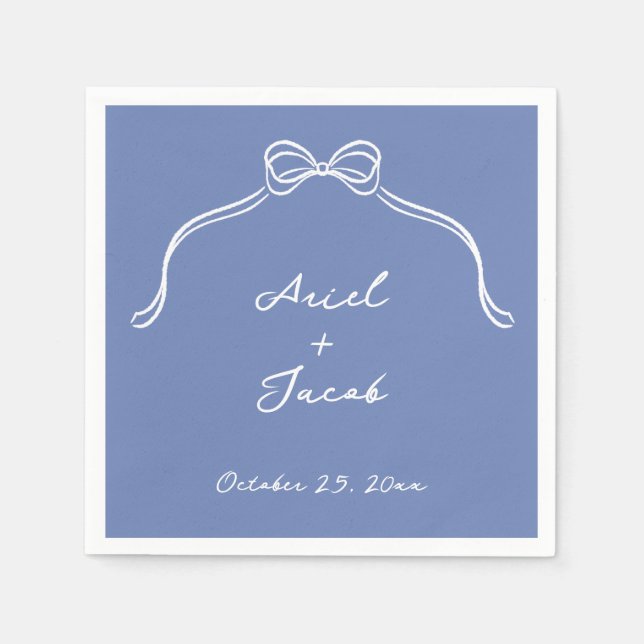 Guardanapo De Papel Papel de Casamento de arco Napkins, Cocktail Stand (Frente)