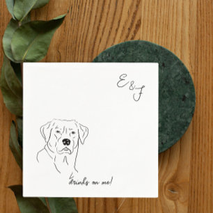 Guardanapo De Papel Papel De Casamento De Cachorro De Labrador Retriev