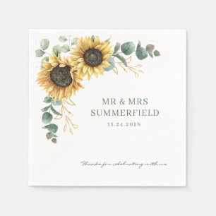 Guardanapo De Papel Papel De Casamento Russo Eucalyptus Floral De Aqua