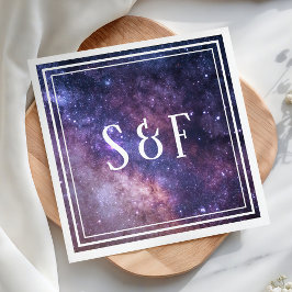 Guardanapo De Papel Papel de Casamento Universo Espaço Galáxia