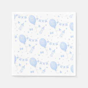 Guardanapo De Papel Papel de Chá de fraldas de Menino Nápoles com Balõ
