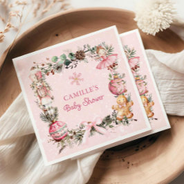 Guardanapo De Papel Papel de Chá de fraldas de Nutcracker Rosa