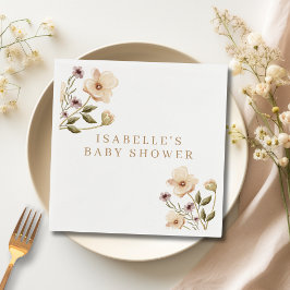 Guardanapo De Papel Papel de Chá de fraldas Floral de Aquarela