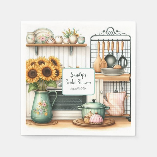 Guardanapo De Papel Papel de Chá de panela da Cozinha Retroativa - Náp (Frente)