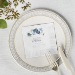 Guardanapo De Papel Papel de Chá de panela Eucalyptus, verde-azulado<br><div class="desc">Personalize este guardanapo de papel do chá de panela clicando no botão "Personalizar" acima. Apresentando uma elegante e elegante flor azul poeirenta branca,  azul claro e verde-oliva. DICA: excelente também para festas surpresa,  chás de fraldas,  recepções de casamento e festas de aposentadoria.</div>