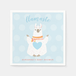 Guardanapo De Papel Papel de Chuvade de Bebê Llamaste Llama Yoga