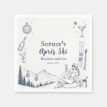 Papel de Cocktail Chic Alpino de Après Ski para De