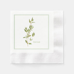 Guardanapo De Papel Papel de coquetel cunhado FRESCO THYME Napkins