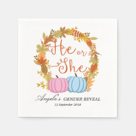 Guardanapo De Papel Papel de coquetel de abóbora queda Nápoles