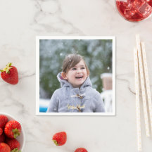 Papel de Coquetel de Festa com Foto Personalizada 
