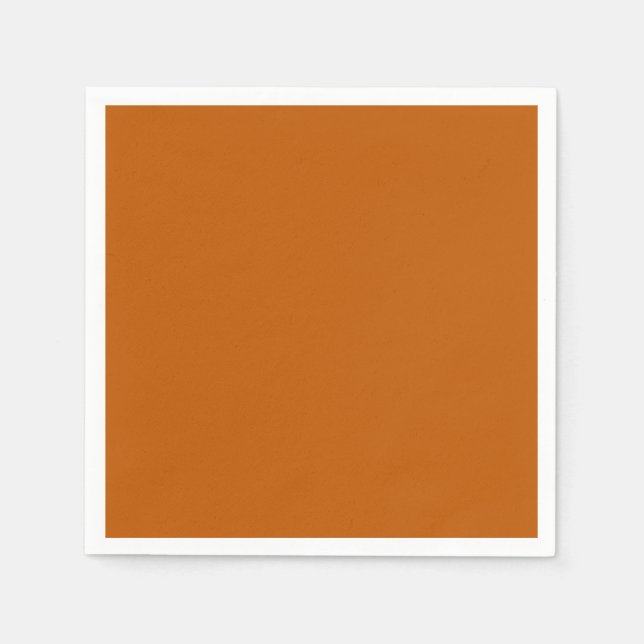 Guardanapo De Papel Papel de coquetel standard em laranja queimado (Frente)