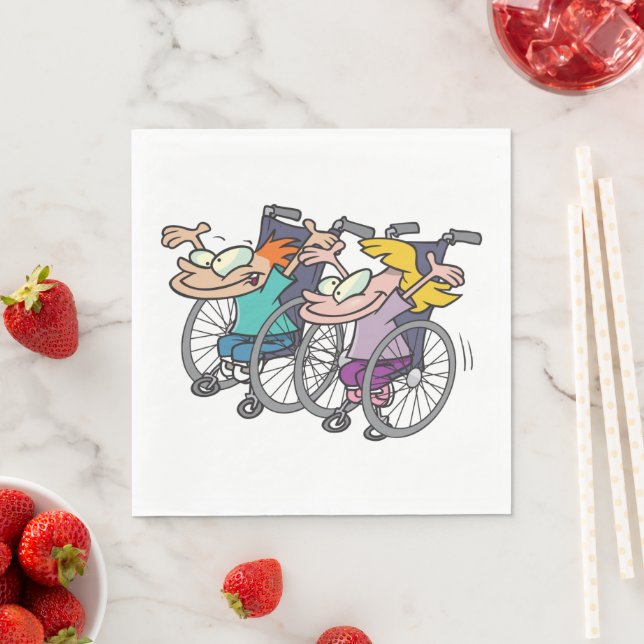 Guardanapo De Papel Papel de corrida para cadeiras de rodas Napkins (Insitu)