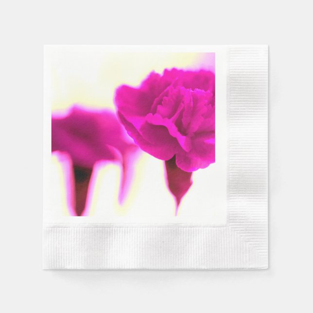Guardanapo De Papel Papel de Cravo Rosa (Frente)
