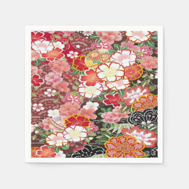 Guardanapo De Papel Papel de Dissociação Floral Kimono, branco-rosa, j