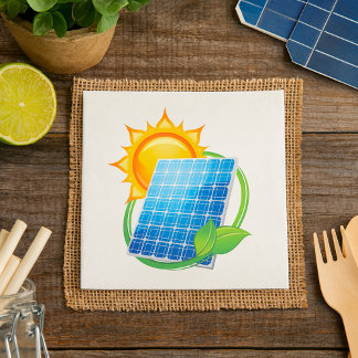 Guardanapo De Papel Papel de energia solar Napkins