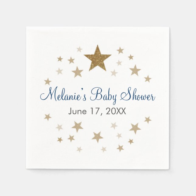 Guardanapo De Papel Papel de Estrelinha Brilhante Nápoles (Frente)