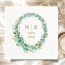 Papel de Eucalipto para Bodas de Ouro 50º Aniversá
