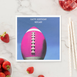 Guardanapo De Papel Papel de Festa de aniversário de futebol feminino