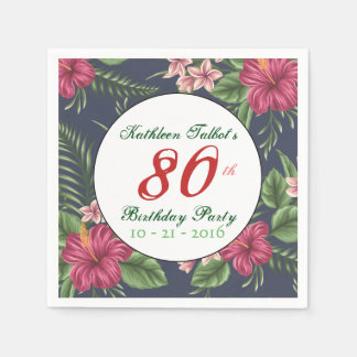 Guardanapo De Papel Papel de Festa de aniversário de Hibiscus - Napkin