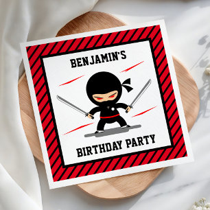 Guardanapo De Papel Papel de festa de aniversário infantil Ninja Warri