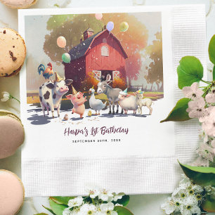 Guardanapo De Papel Papel de Festa de aniversário para animais de cria