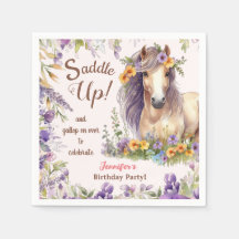 Papel de Festa de aniversário para Cavalos de Meni