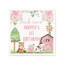 Papel de Festa de aniversário para Fazenda Floral,