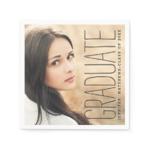 Papel de Festa de formatura Elegante 2016 Napkins