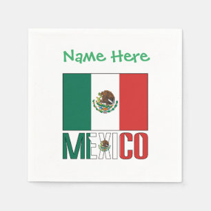 Guardanapo De Papel Papel de Festa Personalizado Bandeira do México