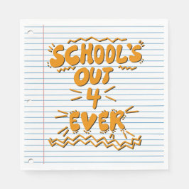 Guardanapo De Papel Papel de Folha Solta School’s Out Forever