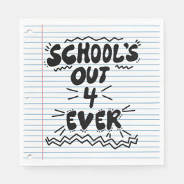 Guardanapo De Papel Papel de folha solta School’s Out Forever