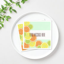 Papel de Fruta Cítrica Colorida Moderna Personaliz