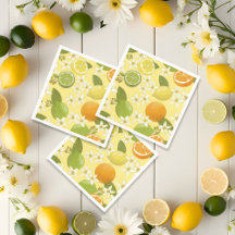 Papel de Fruta de Citros de Verão Napkins