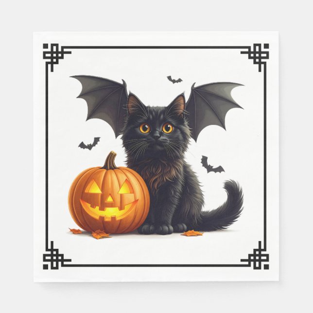Guardanapo De Papel Papel de Halloween  (Frente)