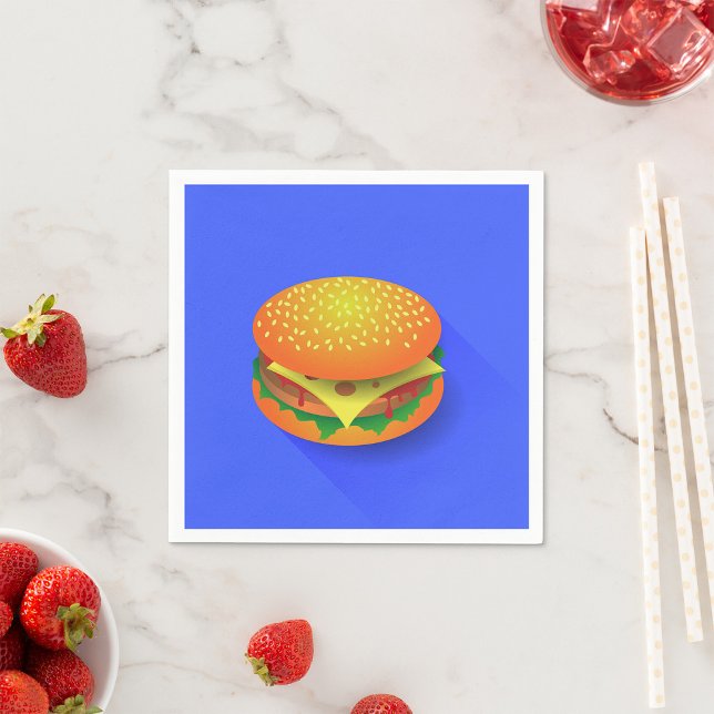 Guardanapo De Papel Papel de Hamburger Fresco Napkins (Criador carregado)
