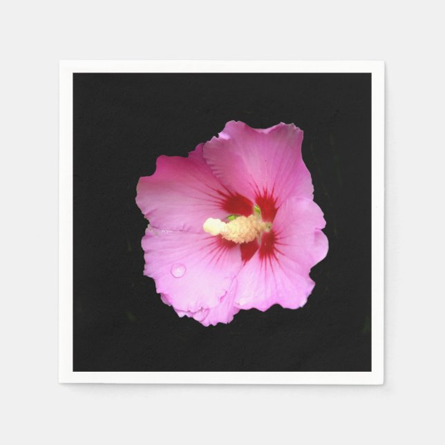 Guardanapo De Papel Papel de Hibiscus Rosa Napkins (Frente)