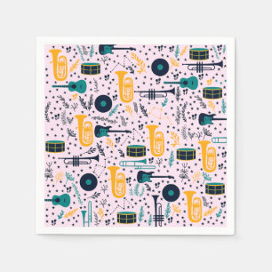 Guardanapo De Papel Papel de Instrumentos de Música Napkins